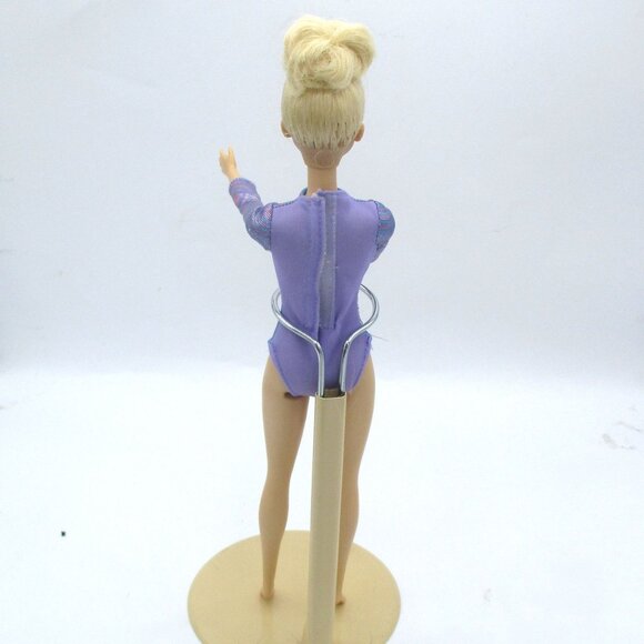2 Barbie Dolls You Can Be Anything Rhythmic  Gymnast Doll  onde 12" Purple Leota - Picture 5 of 7